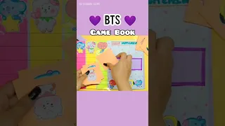 Diy BT21 game Book | How to make BTS game Book | 5 game in one book #shorts #ytshorts #bts #bt21