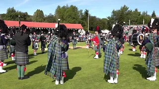 "Hector The Hero" lament played by Ballater Pipe Band during 2019 Braemar Gathering Highland Games