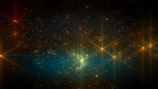 4K Golden Blue Space Stars - Moving Background ##AAvfx Relaxing Live Wallpaper