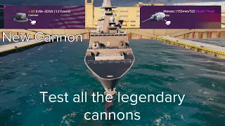 Test all the legendary cannons ( Erlik -2050 , Monarc, TMF-155 ) | Modern Warships New