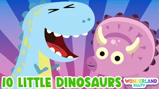 10 Little Dinosaurs | Nursery Rhymes & Kids Songs | Kids Cartoon | Learn Counting | Kids Cartoon