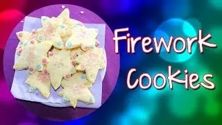 Firework Cookies For New Year's Eve