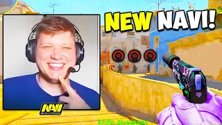 S1MPLE PLAYS FACEIT WITH NEW NAVI TEAM! CSGO Twitch Clips