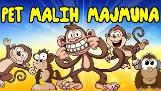 Pet malih majmuna - Pesme za decu | Dečije pesmice | Pesme za decu o životinjama Five little monkeys