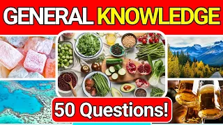 General Knowledge Quiz Trivia 49 📚💡| Can You Answer All 50 Questions Correctly? 2024