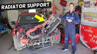 FORD FOCUS MK3 UPPER RADIATOR SUPPORT REMOVAL REPLACEMENT