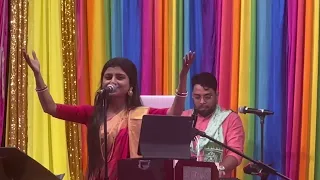 Aditi Munshi Song at Gujrati Samaj Hall in Newyork,USA on october 14,2023