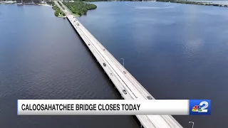 Caloosahatchee Bridge closes Friday