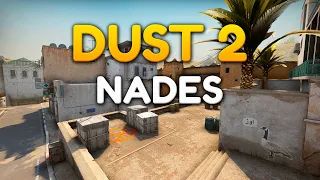 CS:GO - Dust 2 Nades (Smokes, Flashes, Molotovs) [2023]