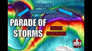 Parade of Storms Brings Heavy Snow, Tornadoes, Strong Wind