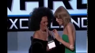 Diana Ross announces Taylor Swift wins Ecellence Award AMA