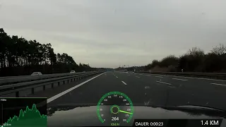 Mustang Bullitt top speed on german autobahn: 37km (23 miles) in 8 minutes