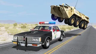 Crazy Police Chases #141 - BeamNG Drive Crashes | CrashBoomPunk