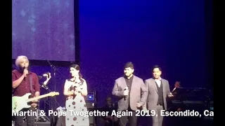 Martin & Pops on stage with Robin & Ram (Twogether Again 2019)