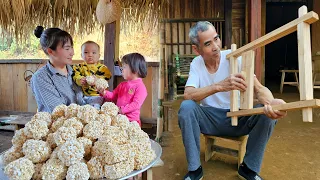 Single mother: Grandpa makes cake molds - Bakes cakes with grandfather | Ly Phuc Binh