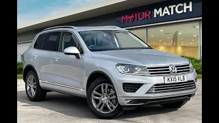 Used Volkswagen Touareg SE 3.0TDI 204PS 4WD Tiptronic in Reflex Silver - KX15VLB - Motor Match Crewe