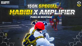 150K Special Habibi x Amplifire Beat Sync Montage | BGMI 3D Beat Sync Montage | Siddha Gaming