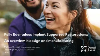 Webinar: Fully Edentulous Implant Supported Restorations; An overview in design and manufacturing