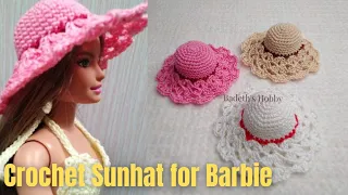 Crochet Sunhat for Barbie/Barbie Doll Accessories