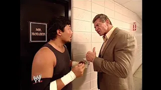 Mr. McMahon, Tajiri, Jamie Noble & Nidia Backstage Segment! 10/16/2003