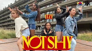 [KPOP DANCE COVER IN PUBLIC: LONDON] ITZY (있지) - NOT SHY | KCL HI-RISE