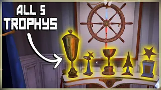 How To Get All 5 Trophies In The Mayors Mansion | Hello Neighbor 2 Cup Locations | Secret Room Key