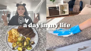 Productive Day in my Life: clean & cook with me!