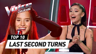 Just In Time! LAST SECOND CHAIR TURNS on The Voice