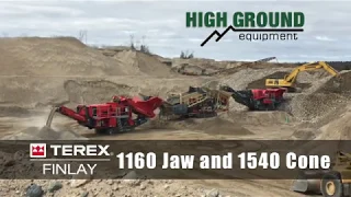 Terex Finlay 1160 Jaw and 1540 Cone Crushers