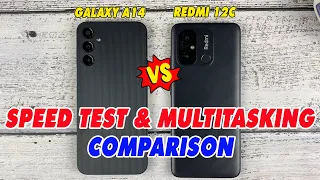 Xiaomi Redmi 12C  vs Sam Sung Galaxy A14 4G Speed Test And Multi - Tasking Comparison!