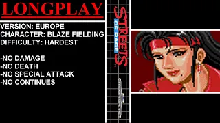 Streets of Rage [Europe] (Sega Mega Drive) - (Longplay - Blaze Fielding | Hardest Difficulty)