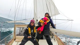 Riding the back of a Hurricane 💨⛵😬 + Our Downwind Pole Setup -Sailing Vessel Delos Ep. 308