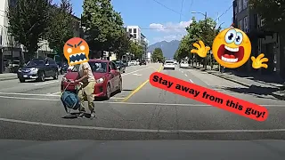 Jaywalker Loses It On This Driver!  |  Vancouver's Worst Drivers