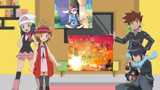 🦋Some pokemon characters react to Ash ship and rivals🐉 🇵🇱/🇬🇧