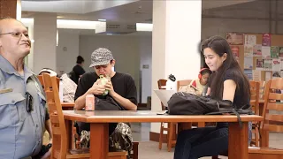 Eating Extremely Loud In the Library Prank!