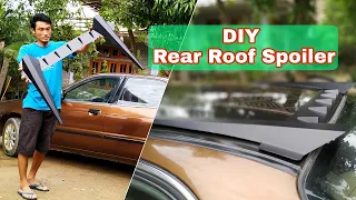 DIY Car Rear Roof spoiler || Fibreglass Body kit making  || ZAAP Mobile holder