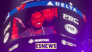 Gervonta davis reaction to fans after Pitbull cruz kO win in rd 2