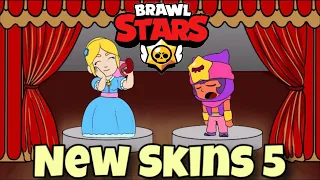 BRAWL STARS ANIMATION: NEW SKINS IDEA #5- PIPER & SANDY