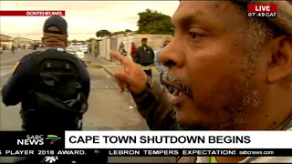 UPDATE: Scenes of chaos at the Cape Town shutdown protest