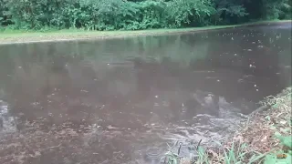 I Found A Drain And Drained A Flooded Street During A Storm