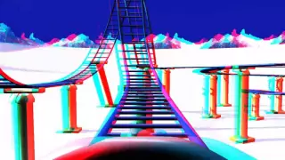 Roller Coaster Anaglyph 3D HD