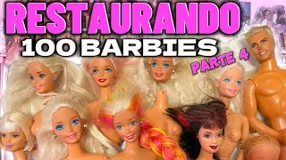 ARREGLAR EL PELO Y RESTAURAR BARBIES 💖 fácil y rápido, cuellos, articulaciones, pelo y repintado