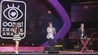 Алексей Воробьев на премии Oops Choice Awards 2014 - награждение и выступление с группой ФрендЫ
