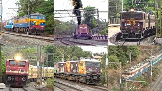 [10 in 1] Trains at Khandala Station in Bhor Ghat