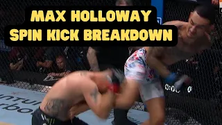 Breaking Down Max Holloway's Spinning Kick That Broke Gaethje's Nose
