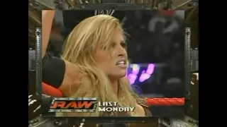 2005 10 17 RAW Mickie James & Trish Stratus & Ashley vs Candice Michelle & Torrie Wilson & Victor
