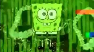 Bob esponja y la medusa bailando