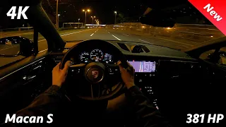 Porsche Macan S 2023 - Night POV drive & FULL Review in 4K (Launch control 0-100 km/h)