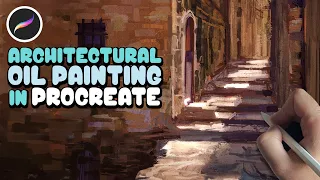 How to Paint an Architectural Subject with Oils in Procreate