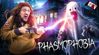 GHOST HUNTING in PHASMOPHOBIA!  (FGTeeV Ghostbusters Skit/Gameplay)